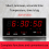 LED Calendar Electronic Clock Digital Wall Clock Red 2
