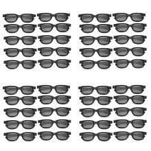 10 gafas 3D pasivas polarizadas para pantalla Cinema IMIX