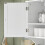 SoBuy Επίτοιχο Ντουλάπι Μπάνιου Λευκό 60x30x60cm 10