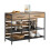 SoBuy Νησί Κουζίνας FSB85-PF Καστανό 120x45x91cm με Συρτάρι 1