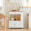 SoBuy Mobile Cucina Salvaspazio con Ruote Bianco 2