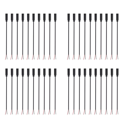 10Pcs 3.5mm Female Jack to Bare Wire Open End 2 Pole Audio Cable