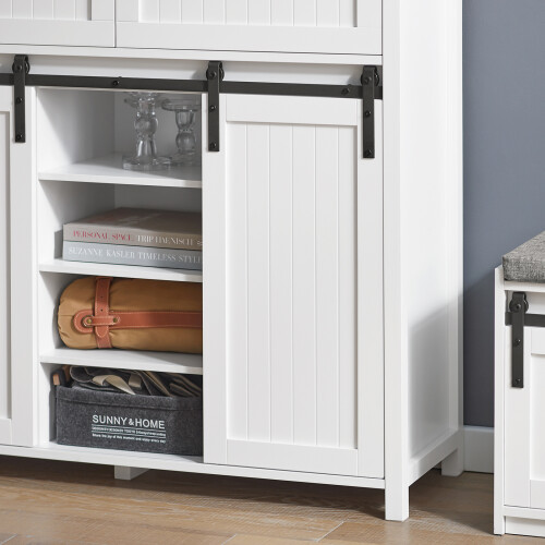 SoBuy ντουλάπι κουζίνας FSB74-W λευκό 104x35x93cm 2