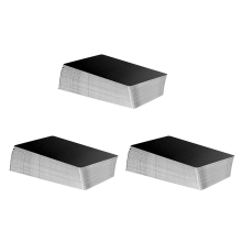 100 piezas de láminas de aluminio para grabado en metal, negro mate
