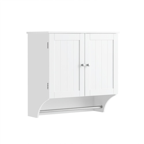 SoBuy Επίτοιχο Ντουλάπι Μπάνιου Λευκό 60x30x60cm
