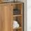 SoBuy Ντουλάπι Μπάνιου 60x30x90cm με Κουβά Καστανό 10