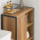 SoBuy Ντουλάπι Μπάνιου 60x30x90cm με Κουβά Καστανό 12