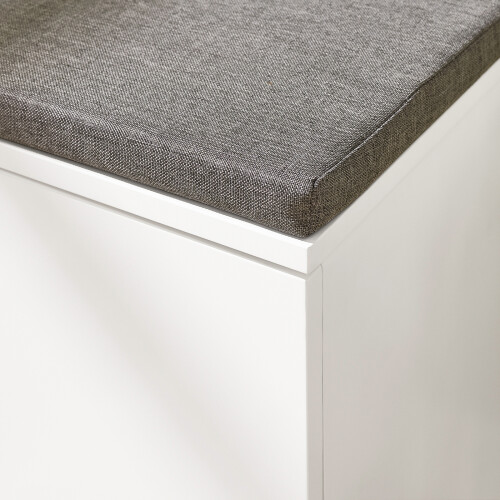 SoBuy πάγκος εισόδου λευκός με ντουλάπια 90x34x46cm 2