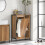 SoBuy Ντουλάπι Μπάνιου 60x30x90cm με Κουβά Καστανό 4