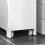 SoBuy Armoire WC Compacte avec Roulettes Blanc 6