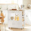 SoBuy Mobile Cucina Salvaspazio con Ruote Bianco 7