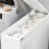 SoBuy Armoire WC Compacte avec Roulettes Blanc 4