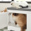 SoBuy Cat Litter Cabinet Storage Bench White 5