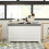 SoBuy Cat Litter Cabinet Storage Bench White 8