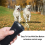 Repelente de perros de mano con luz LED Funciona con pilas 5