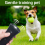 Repelente de perros de mano con luz LED Funciona con pilas 4