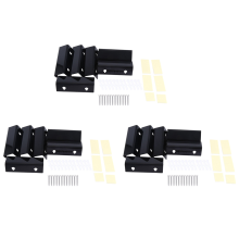 Black Vinyl Record Shelf Wall Mount 6 Pack,Vinyl Holder Wall