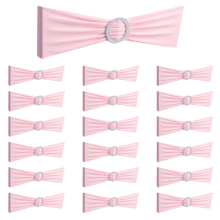 Elastic Chair Knot Wedding Decoration Buckle Sashes Back Cover,D