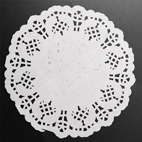 Lace Doilies Paper 100 Pcs,4.5 inch Liners for Cake,Tableware Display 1