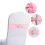 Elastic Chair Knot Wedding Decoration Buckle Sashes Back Cover,D 3