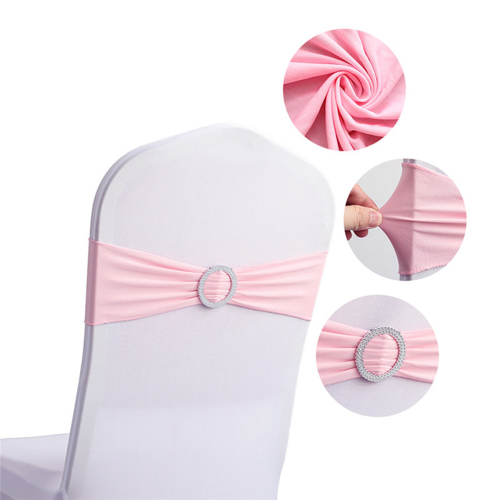 Elastic Chair Knot Wedding Decoration Buckle Sashes Back Cover,D 2