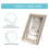 6 Pack Acrylic Book Stand, Clear Book Display Easel,Book Stand Holder 5