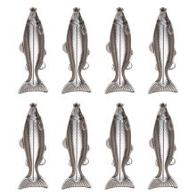 1 Set Fish-Shape 5Oz Bottle Mini Pocket Flask Drinkware for Outdoor