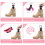 Allargatore per scarpe, allargatore per scarpe, allunga larghezza e lunghezza, rosa 5