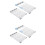 2 Pcs School Locker Shelf Organizer - Adjustable Locker Divider Mate 1