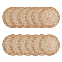 Boho Placemats Set of 6 - Handmade Woven Placemat