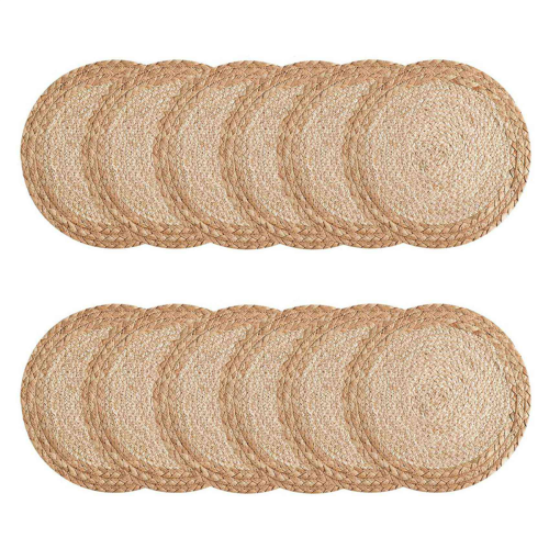 Boho Placemats Set of 6 - Handmade Woven Placemat