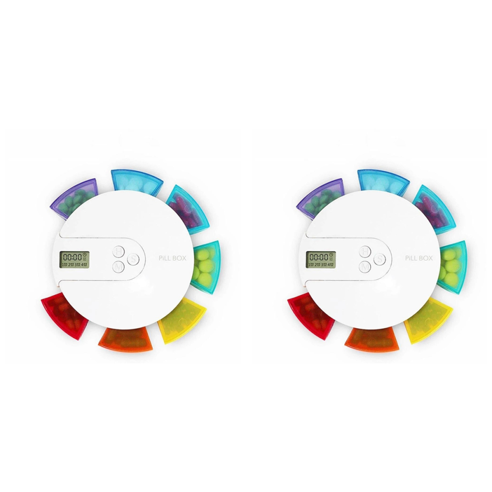 Markenlos 7-Day Automatic Pill Dispenser Weekly Smart Timing Pill Reminder