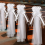 Large White Wedding Pew Bows with Long Tulle Wedding Pew Bows 2