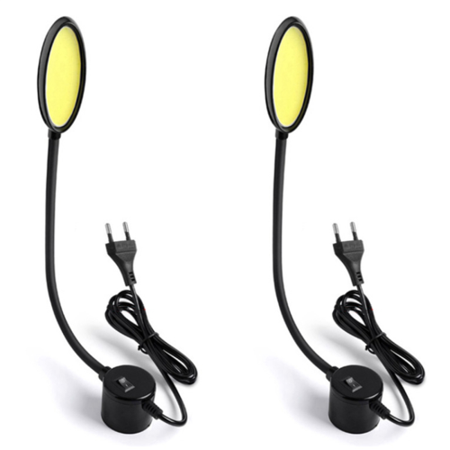 Φως ραπτομηχανής 8W 220V COB LED με βάση για τόρνους EU PLUG