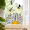 Adorable Bees Style Glass Sticker, Bee Window Decals- Sunflower 6