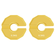 Gym Micro-type Plates Dumbbell Fractional Weight Plate Yellow 0.5KG