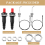 4 Pieces Propane Push-Type Piezo Igniter Kit Wire 30 cm for Gas Grill 6