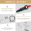 4 Pieces Propane Push-Type Piezo Igniter Kit Wire 30 cm for Gas Grill 4