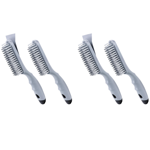 Stainless Steel Wire Brush Set with Strong Handle & Metal