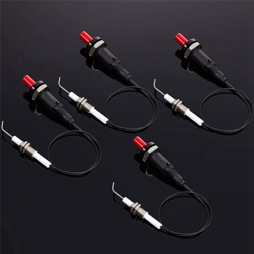 4 Pieces Propane Push-Type Piezo Igniter Kit Wire 30 cm for Gas Grill 1