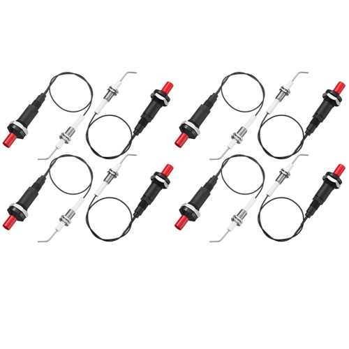 4 Pieces Propane Push-Type Piezo Igniter Kit Wire 30 cm for Gas Grill