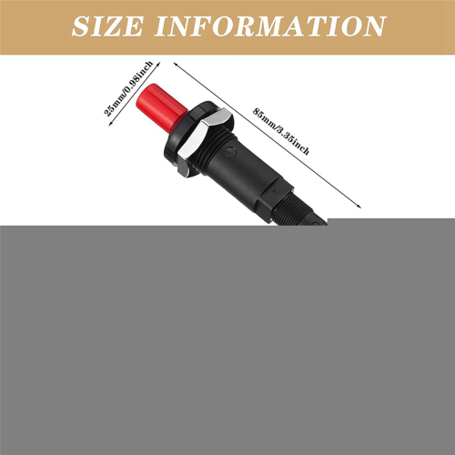 4 Pieces Propane Push-Type Piezo Igniter Kit Wire 30 cm for Gas Grill 2