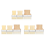 3 pcs Flat Paddle Paint Brush Set,Wide Paint Brush Large Paint Brush 1