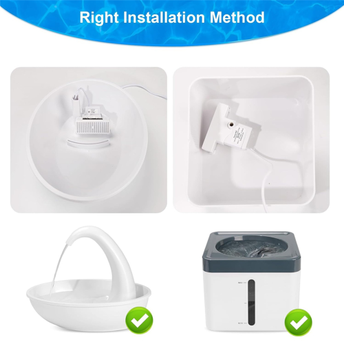 T-Shaped Filters Replacement Pet Water Fountain Filter Refill 6PCS 2