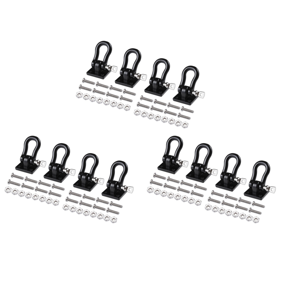 4Pcs Trailer Towing Buckle Tow Hooks Shackles For 1/10 Rc Car Trx4 4853702888713