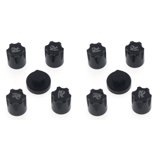 4PCS Metal Nut Wheel Rim Hat Cap,Black