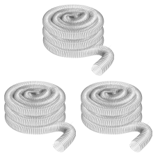 Manguera de recolección de polvo de PVC transparente de 50 mm de diámetro exterior (2 pulgadas). Ideal para aspiradoras de taller.