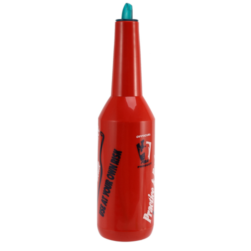 Flair Bartender Bartending Practice Bar Pub Bottle Shaker - Red 2