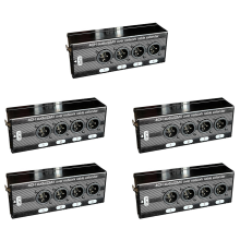 4-Channel 3-Pin XLR Audio and over Network Cable Extender, Male