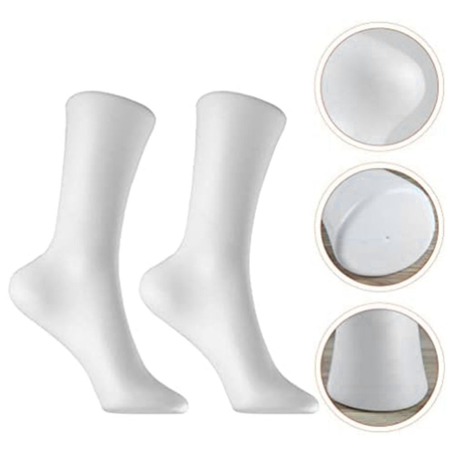 2Pc Mannequin Foot Sock Model Female Foot Sock Display Short Stocking 1